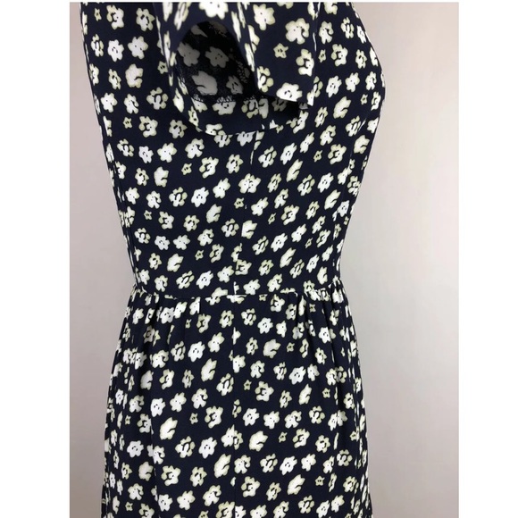 J. Crew Tiered Dress Blurred Floral Navy size 0 - Picture 5 of 8